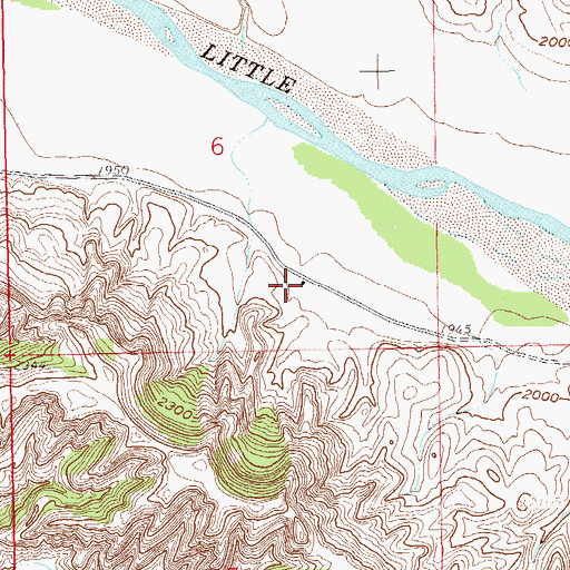 Topographic Map of W Dixon Campgreound, ND