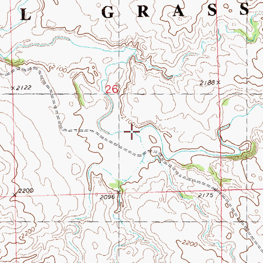 Topographic Map of Jackson Coulee, ND