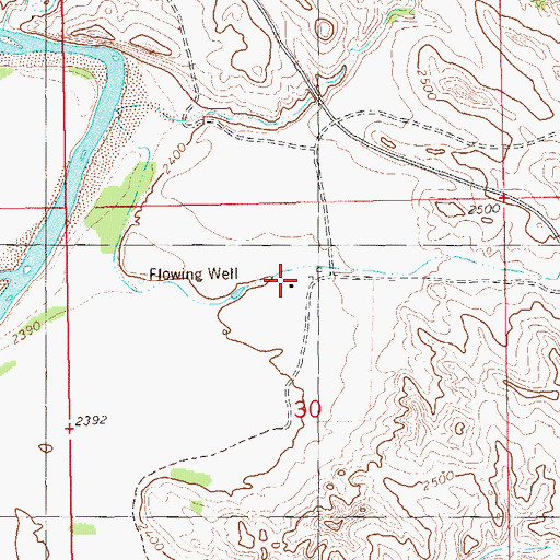 Topographic Map of M Gerbig Ranch, ND