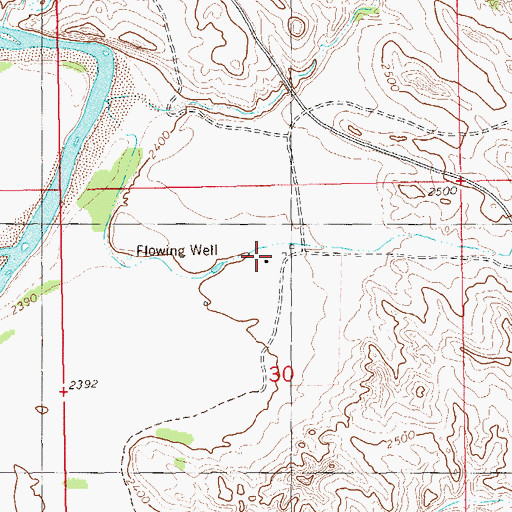 Topographic Map of M Gerbig Ranch, ND