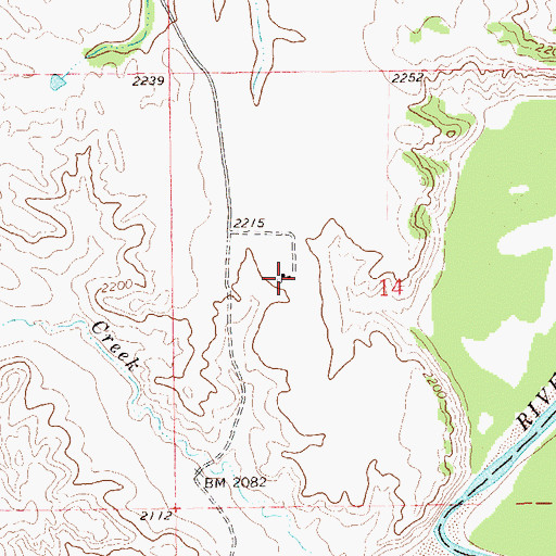 Topographic Map of Stensrud Ranch, ND