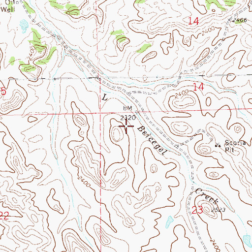 Topographic Map of Roughrider Substation, ND