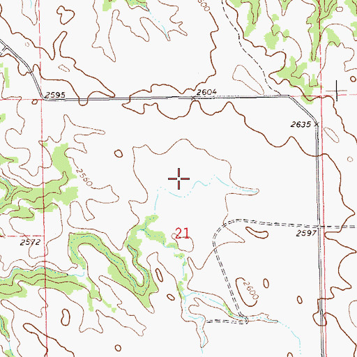 Topographic Map of Maverick Flat, ND