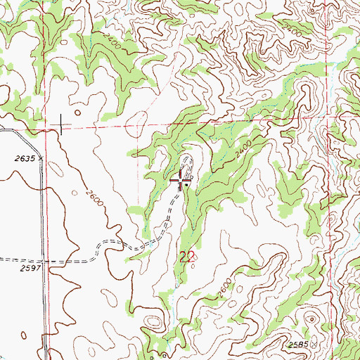 Topographic Map of Schaper Ranch, ND