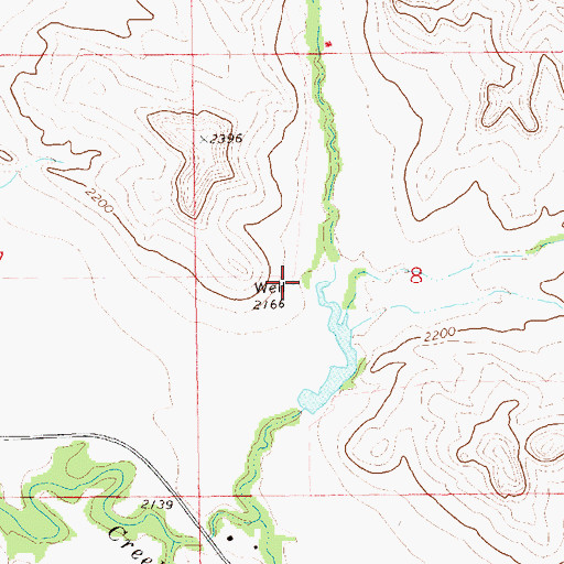 Topographic Map of Indergard Water Well, ND