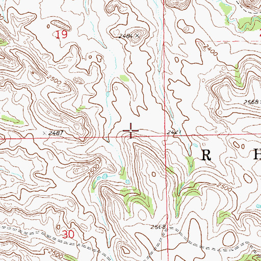 Topographic Map of Scairt Woman Oil Field, ND