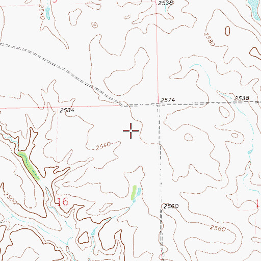 Topographic Map of Little Knife Gas Plant, ND