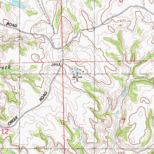 Topographic Map of J Griffith Ranch, ND