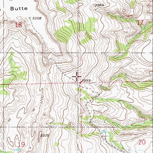 Topographic Map of Black Spring, ND