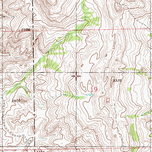 Topographic Map of Lime Spring, ND