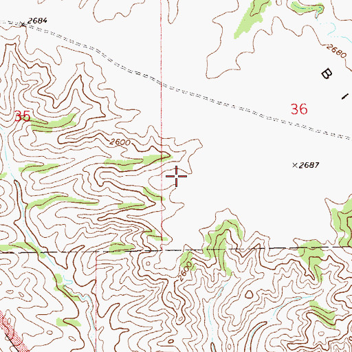Topographic Map of Lone Tree Spring, ND