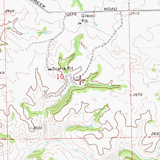 Topographic Map of Murry Ranch, ND