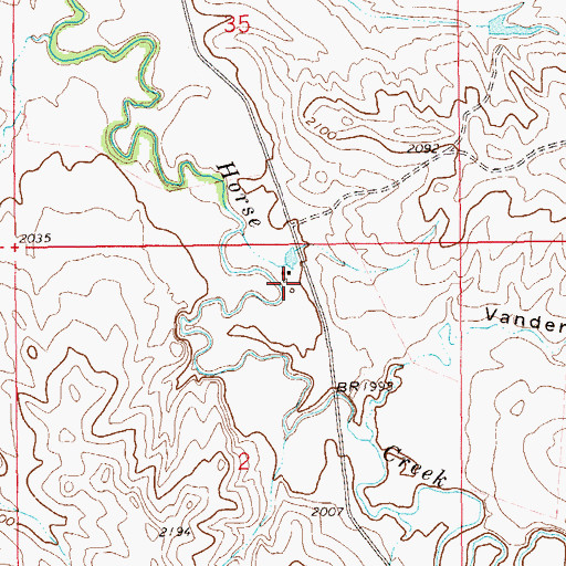 Topographic Map of A Riedel Ranch, ND