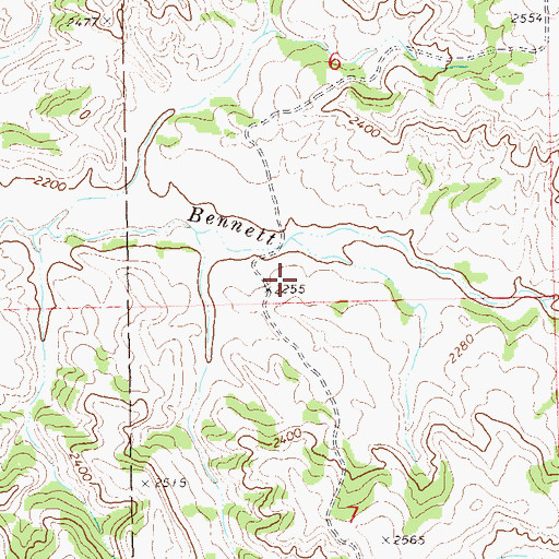 Topographic Map of Carson Water Well, ND