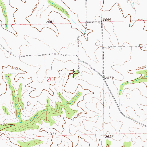 Topographic Map of R Mead Rnach, ND