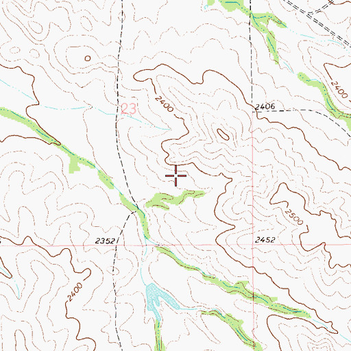 Topographic Map of Thompson Headquarter Water Well, ND