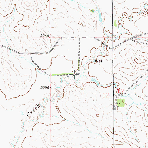Topographic Map of Folkvord Ranch, ND