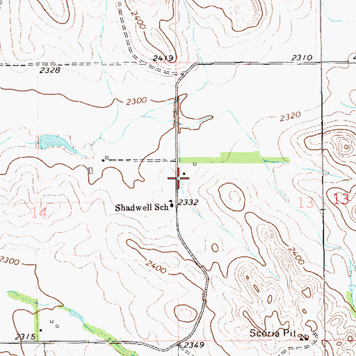 Topographic Map of Kupper Ranch, ND