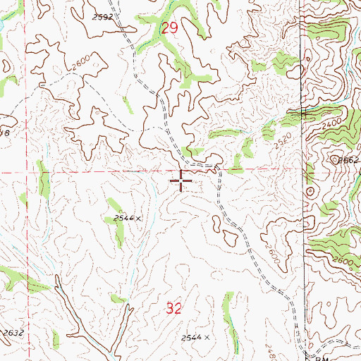 Topographic Map of Roselle Spring, ND