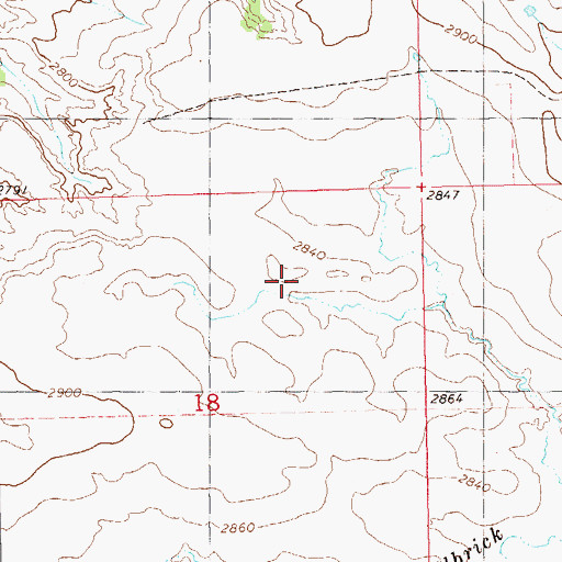 Topographic Map of Peterson Dam, ND