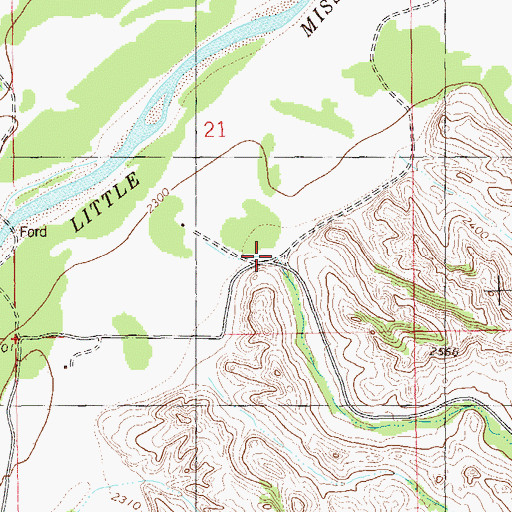 Topographic Map of Plumely Draw, ND