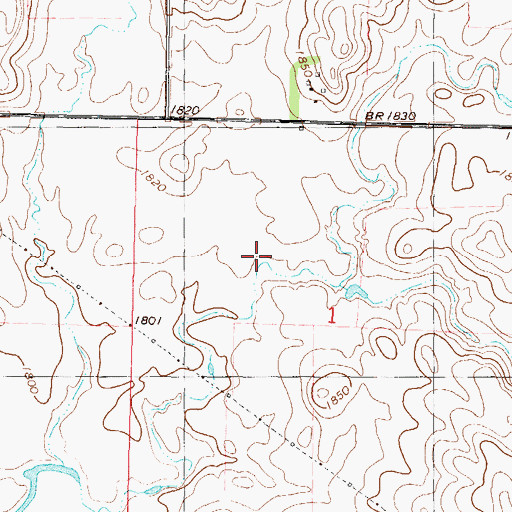 Topographic Map of Burleigh County, ND