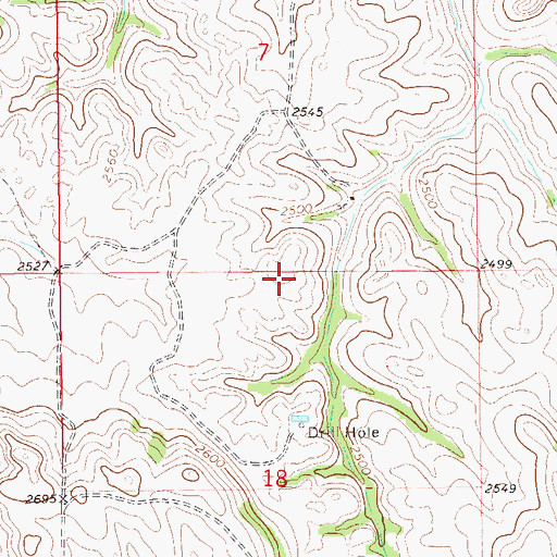 Topographic Map of Bicentennial Substations, ND