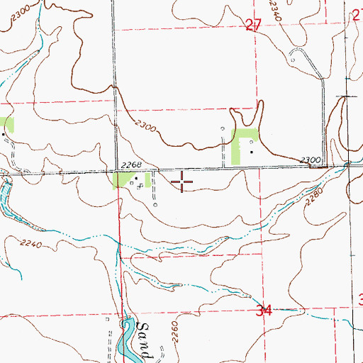 Topographic Map of L Swenson Ranch, ND