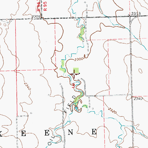 Topographic Map of L Wisness Ranch, ND