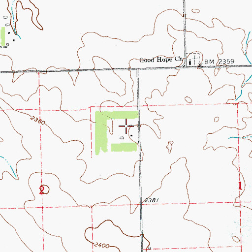 Topographic Map of E Norby Ranch, ND