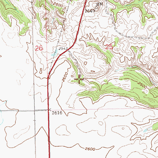 Topographic Map of M Tarnavsky Ranch, ND