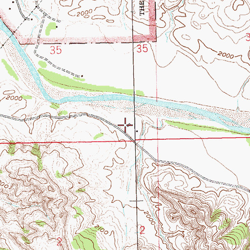 Topographic Map of R Baye Ranch, ND