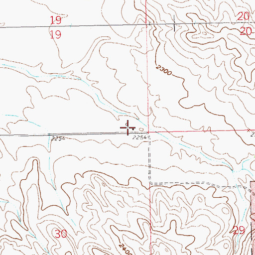 Topographic Map of O Larson Ranch, ND
