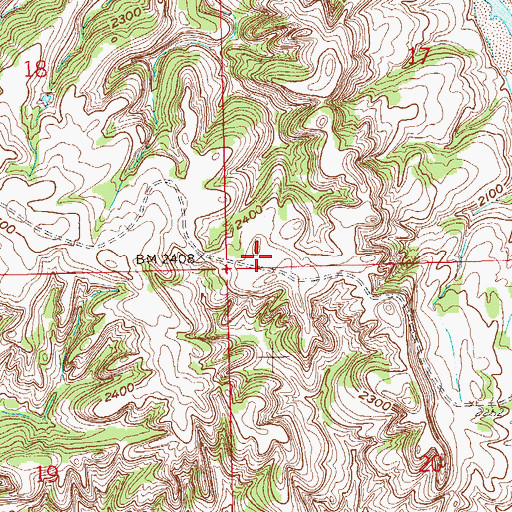 Topographic Map of Ceynar Ranch, ND