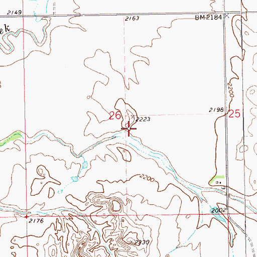 Topographic Map of A Hagen Ranch, ND
