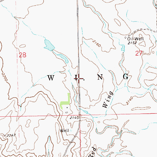 Topographic Map of N Breowick Ranch, ND
