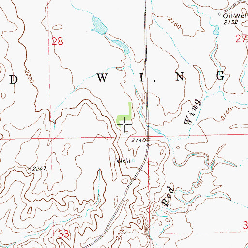 Topographic Map of H Breowick Ranch, ND