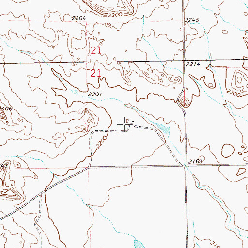 Topographic Map of G Turnquist Ranch, ND