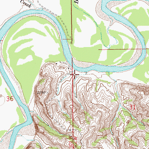 Topographic Map of O Linseth Ranch, ND