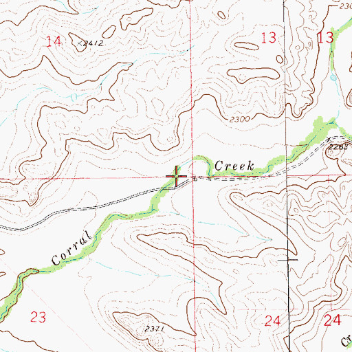 Topographic Map of C Erstolen Ranch, ND