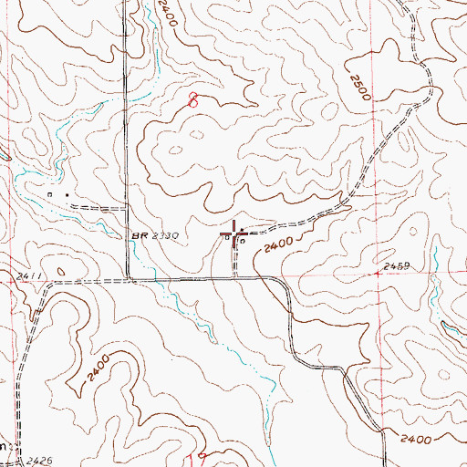 Topographic Map of E Christianson Ranch, ND