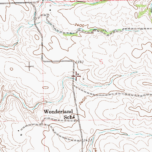 Topographic Map of N Hildre Ranch, ND