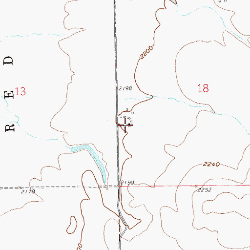 Topographic Map of L Anderson Ranch, ND