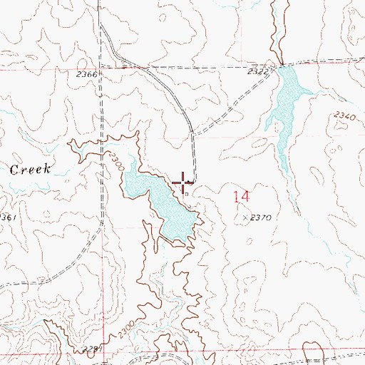 Topographic Map of P Nygard Ranch, ND