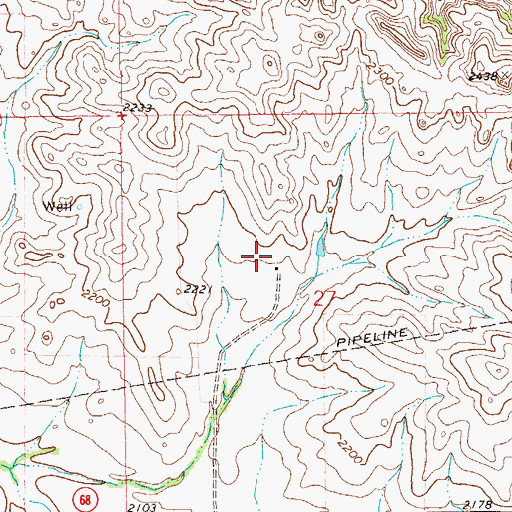Topographic Map of V Andenson Ranch, ND