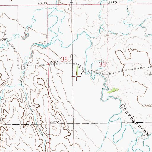Topographic Map of R Skorpil Ranch, ND