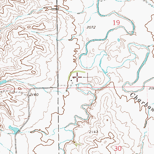 Topographic Map of J Kykendall Ranch, ND