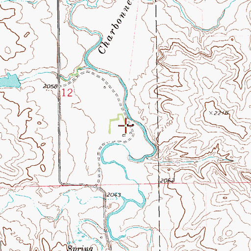 Topographic Map of G Jacobsen Ranch, ND