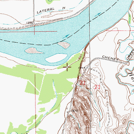 Topographic Map of M Flynn Ranch, ND