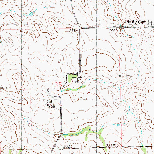 Topographic Map of R Jore Ranch, ND